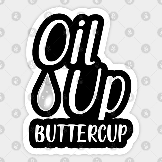 Essential Oil - Oil Up Buttercup Sticker by KC Happy Shop